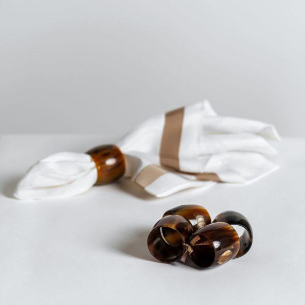 Olivewood Napkin Rings - Set of 4